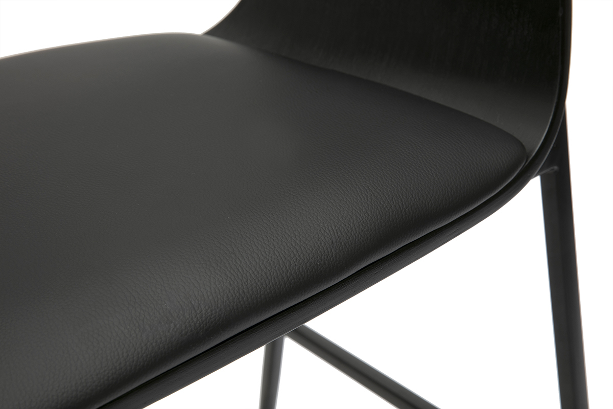 Sgabelli da bar neri design (set di 2) WESS