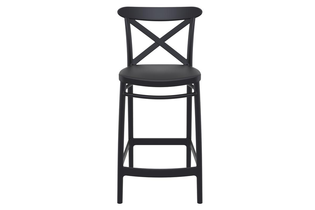 Sgabelli da bar neri H65 cm da interno / esterno (set di 4) GERMAIN