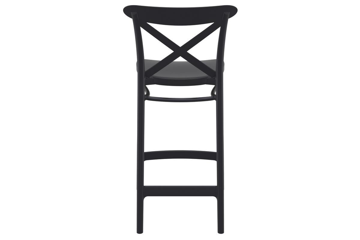 Sgabelli da bar neri H65 cm da interno / esterno (set di 4) GERMAIN