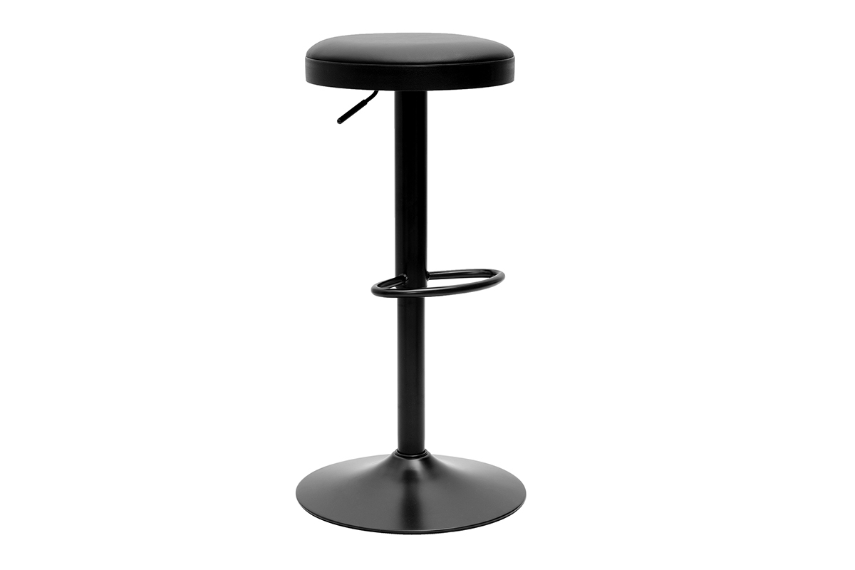 Sgabelli da bar neri regolabili (set di 2) BYRON