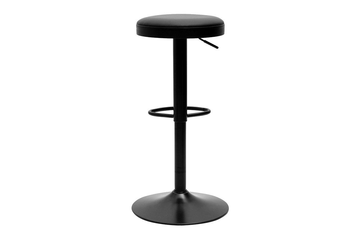 Sgabelli da bar neri regolabili (set di 2) BYRON