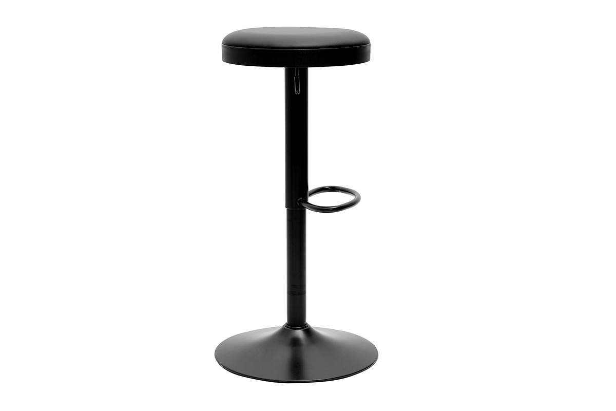 Sgabelli da bar neri regolabili (set di 2) BYRON