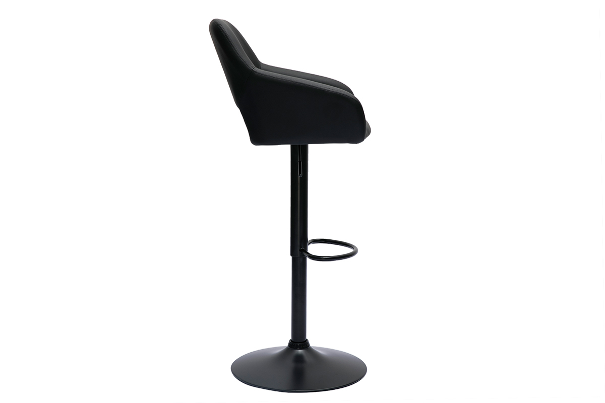 Sgabelli da bar regolabili neri (set di 2) LAURETTE