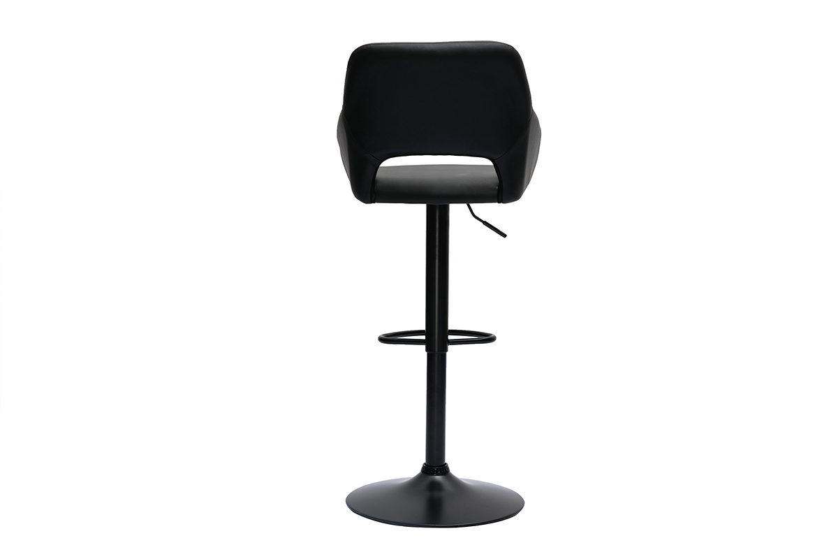 Sgabelli da bar regolabili neri (set di 2) LAURETTE