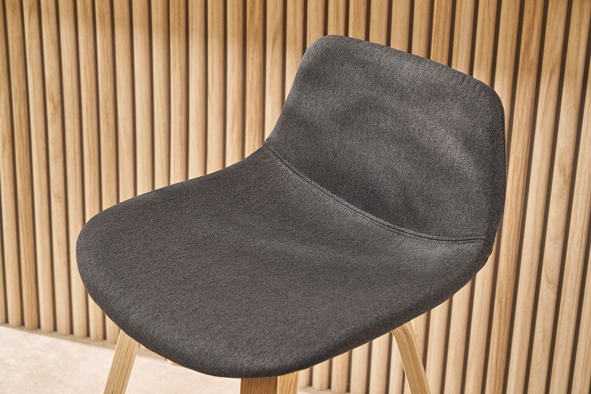 Sgabelli da bar scandinavi grigio scuro(set di 2) NONIE