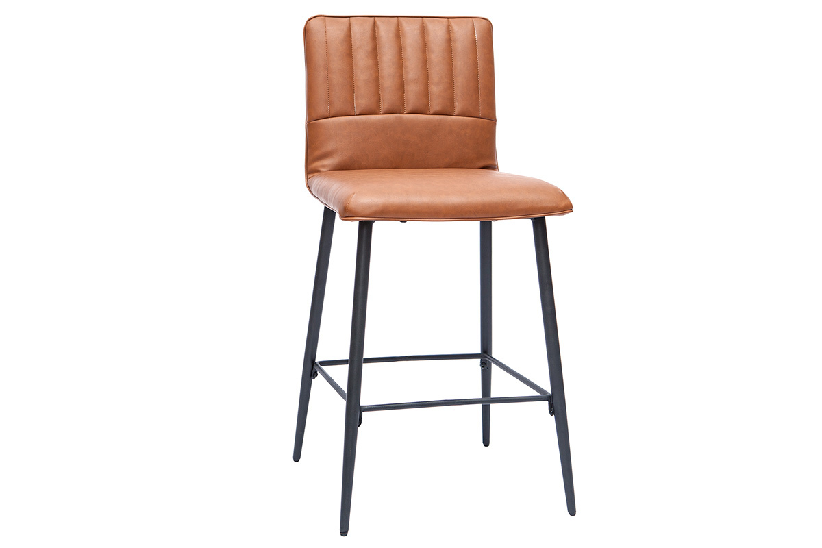 Sgabelli da bar vintage marrone (set di 2) H62 cm FARELL