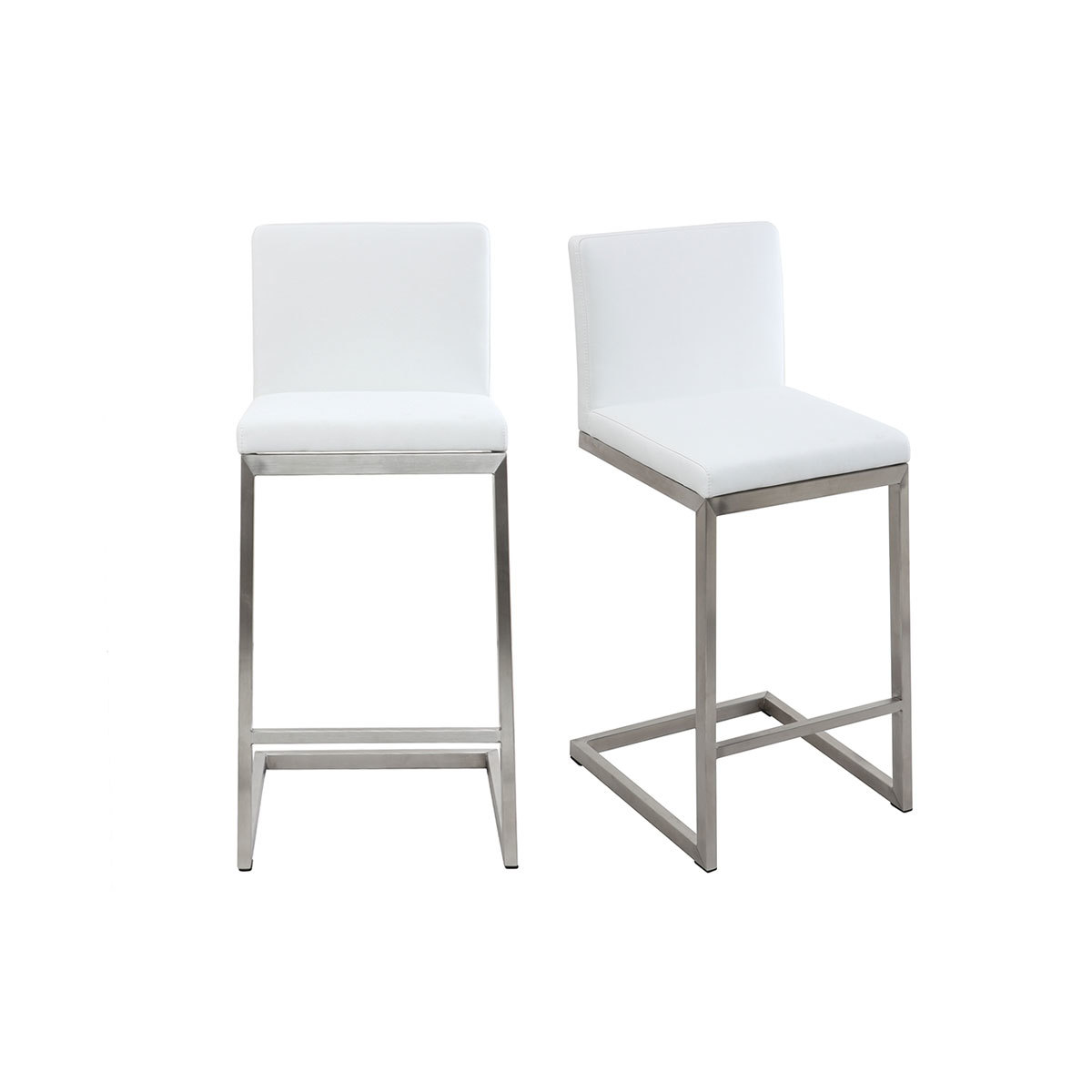 Sgabello cucina design contemporaneo con piedi di metallo (set di 2) STELLAR