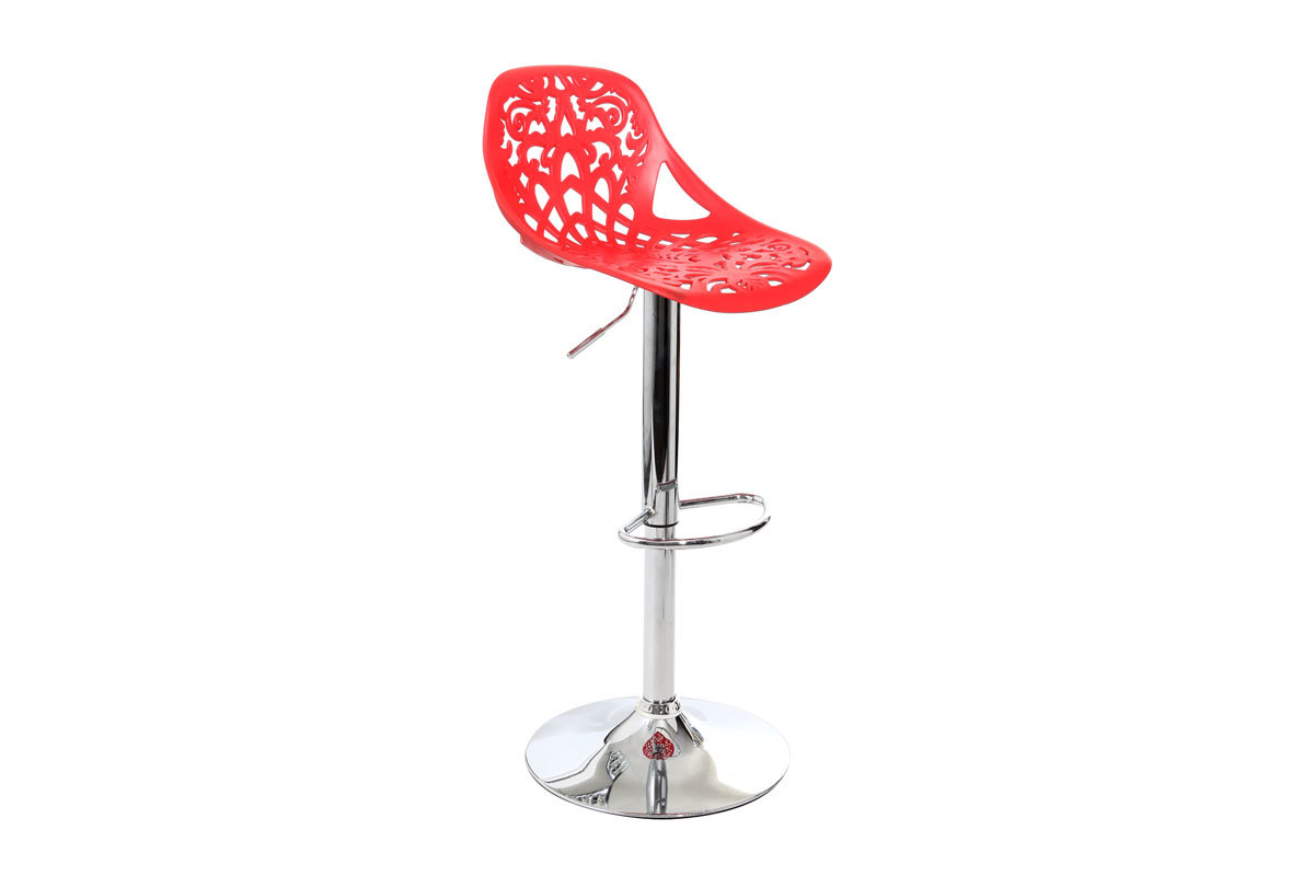 Sgabello da bar design barocco rosso BAROCCA