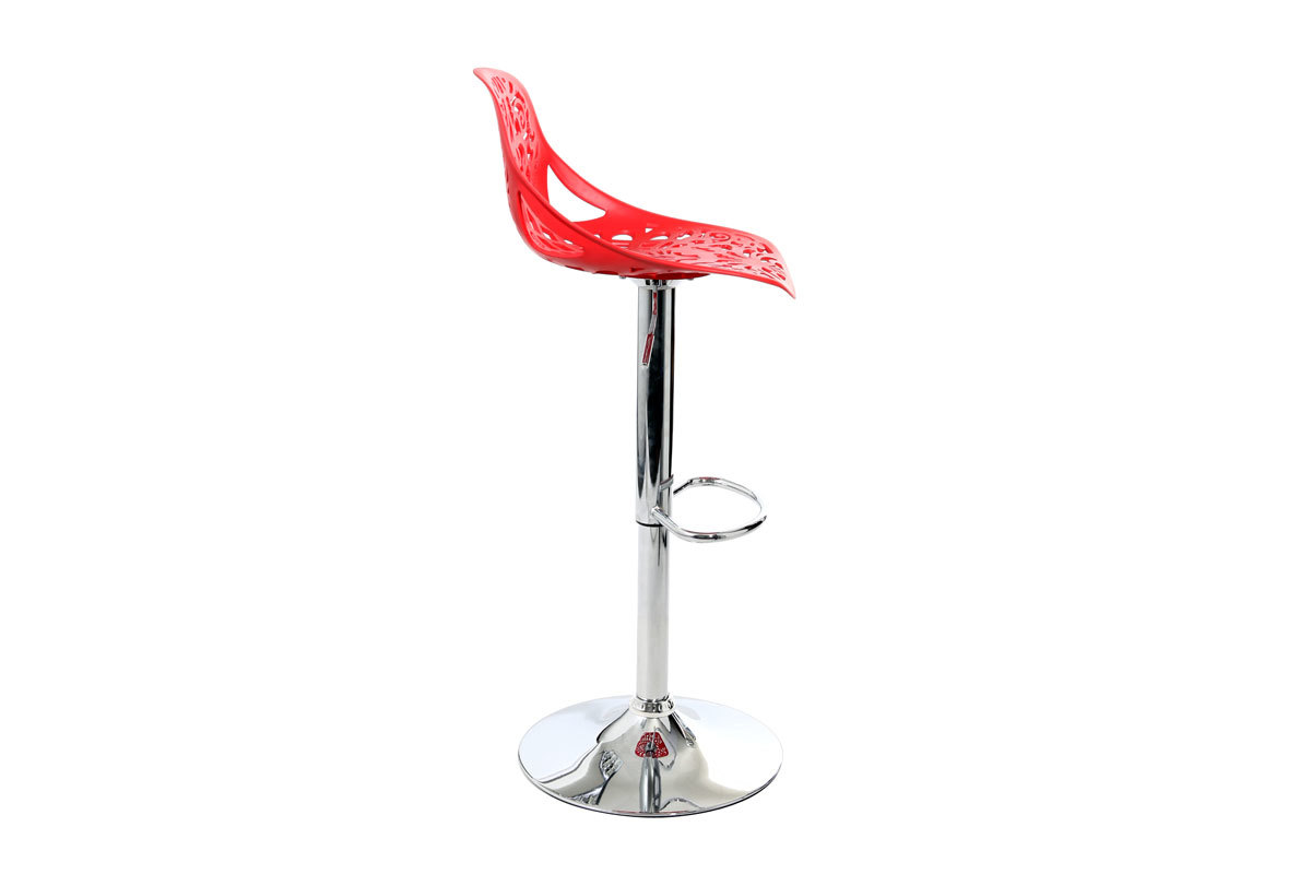 Sgabello da bar design barocco rosso BAROCCA