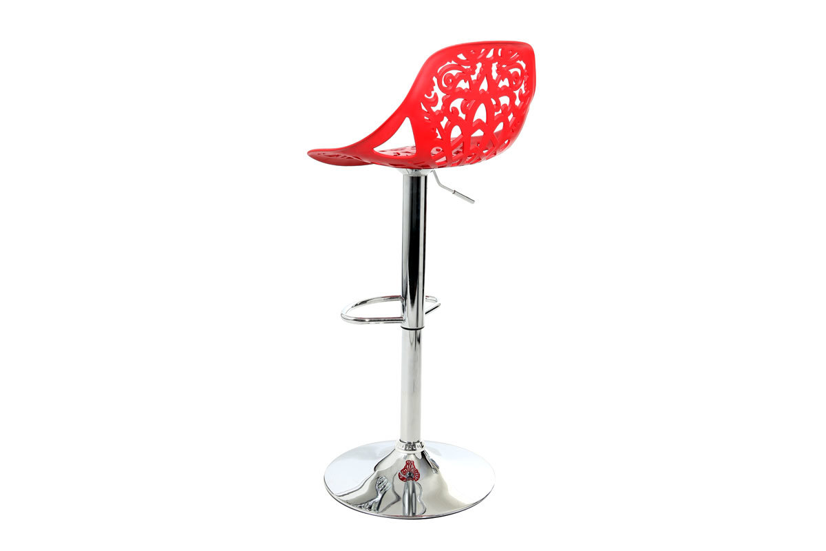 Sgabello da bar design barocco rosso BAROCCA