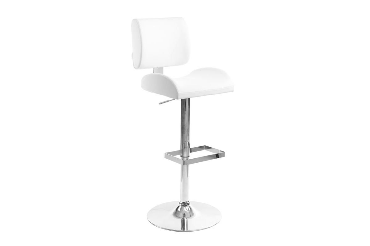  Sgabello da bar design bianco CERES
