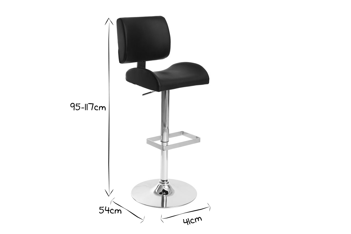  Sgabello da bar design bianco CERES