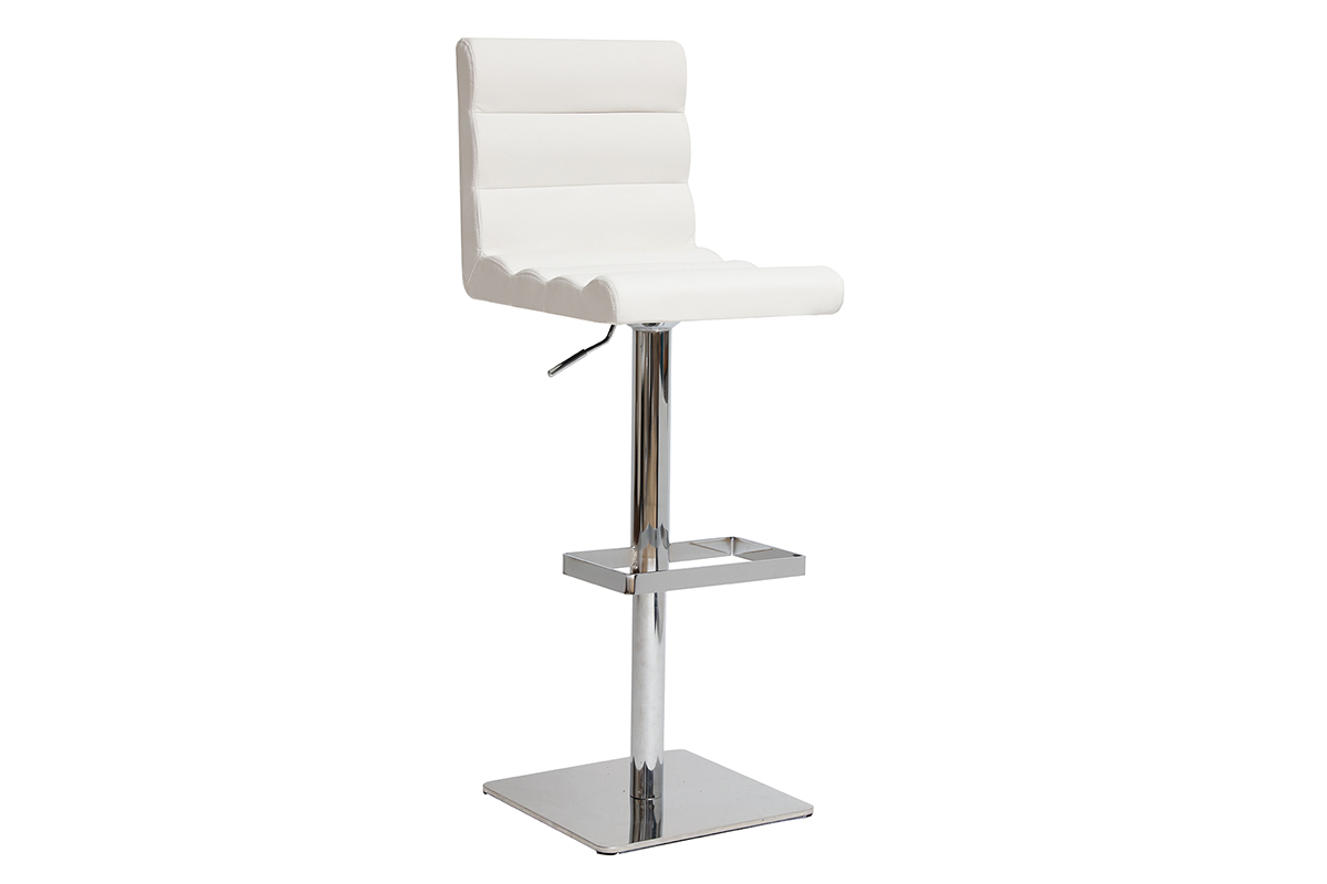 Sgabello da bar design bianco COLOMBUS
