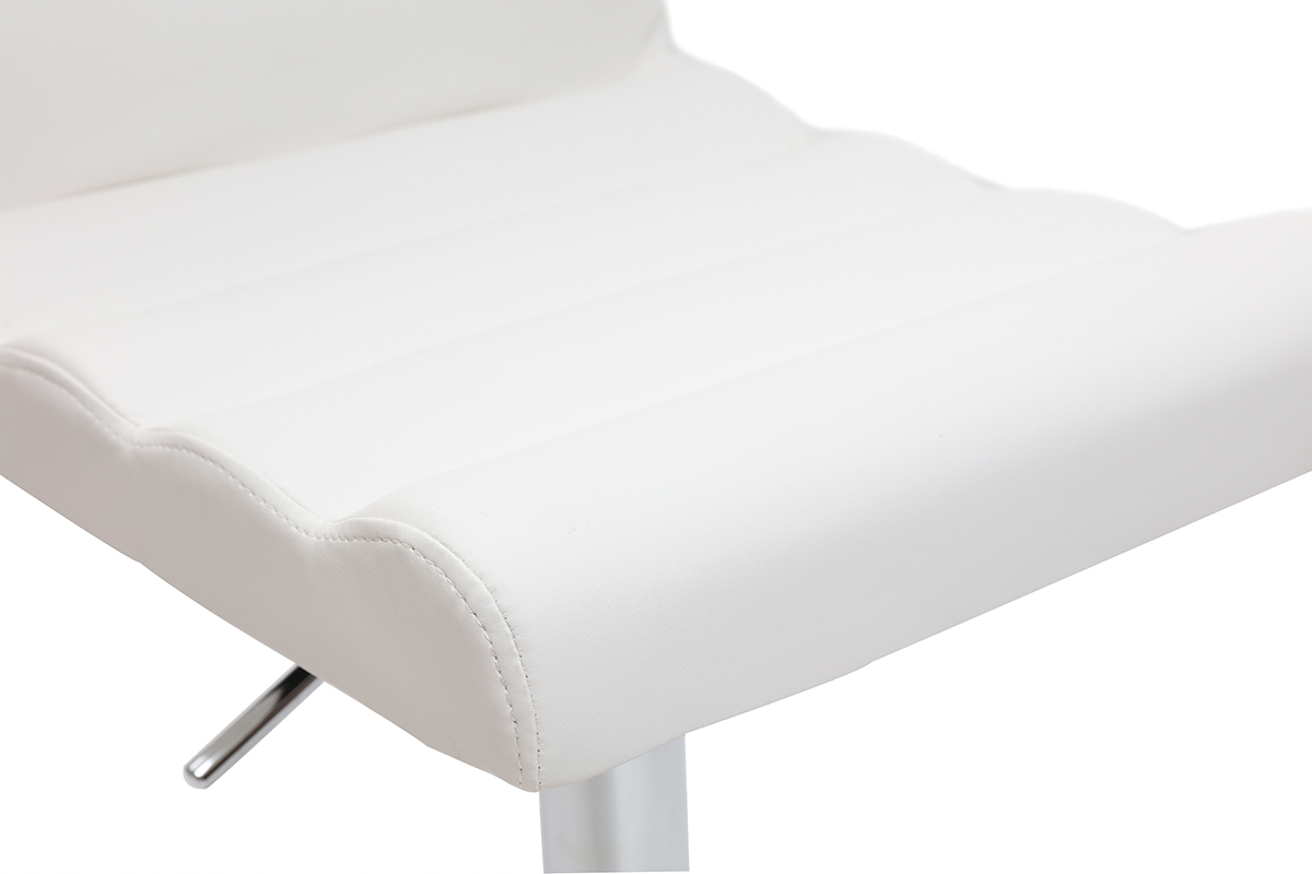 Sgabello da bar design bianco COLOMBUS