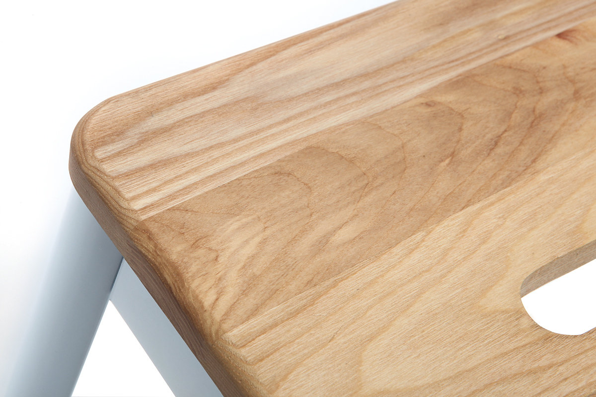 Sgabello da bar design bianco H65cm NICK