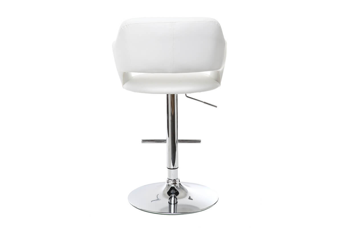 Sgabello da bar design bianco JESSY