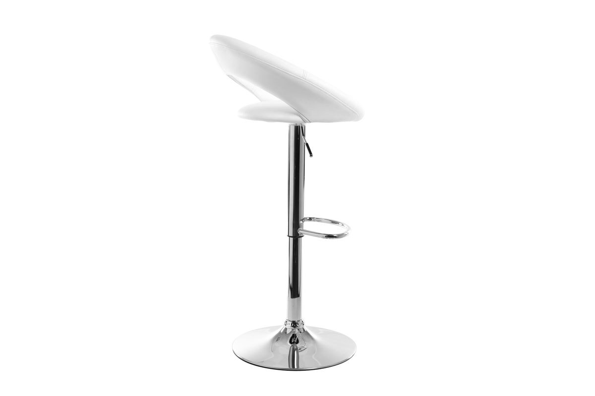 Sgabello da bar design bianco NEWTON
