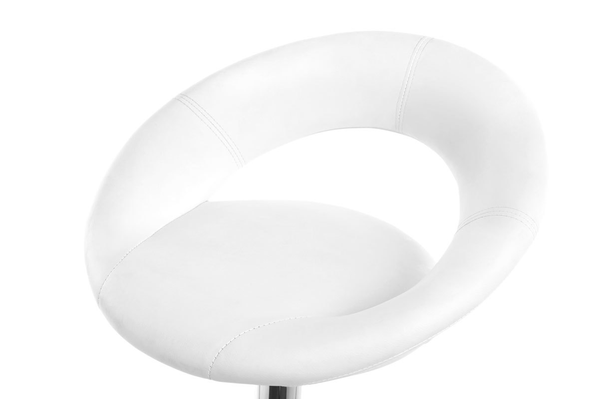 Sgabello da bar design bianco NEWTON