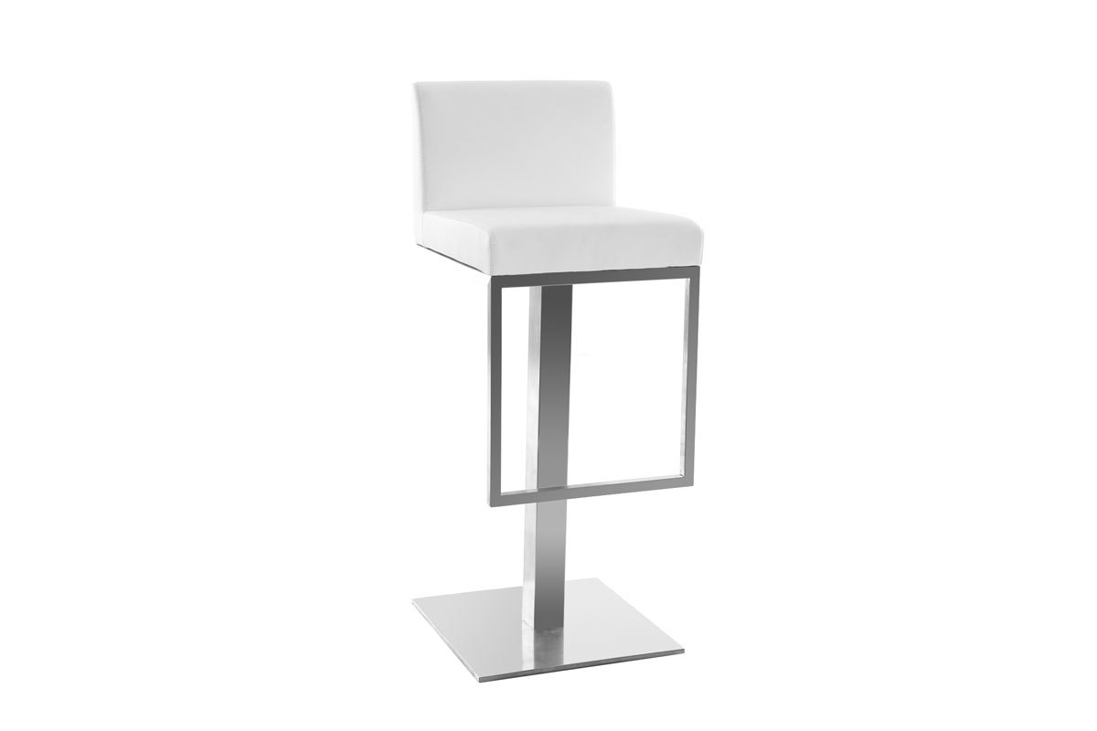 Sgabello da bar design bianco OMEGA
