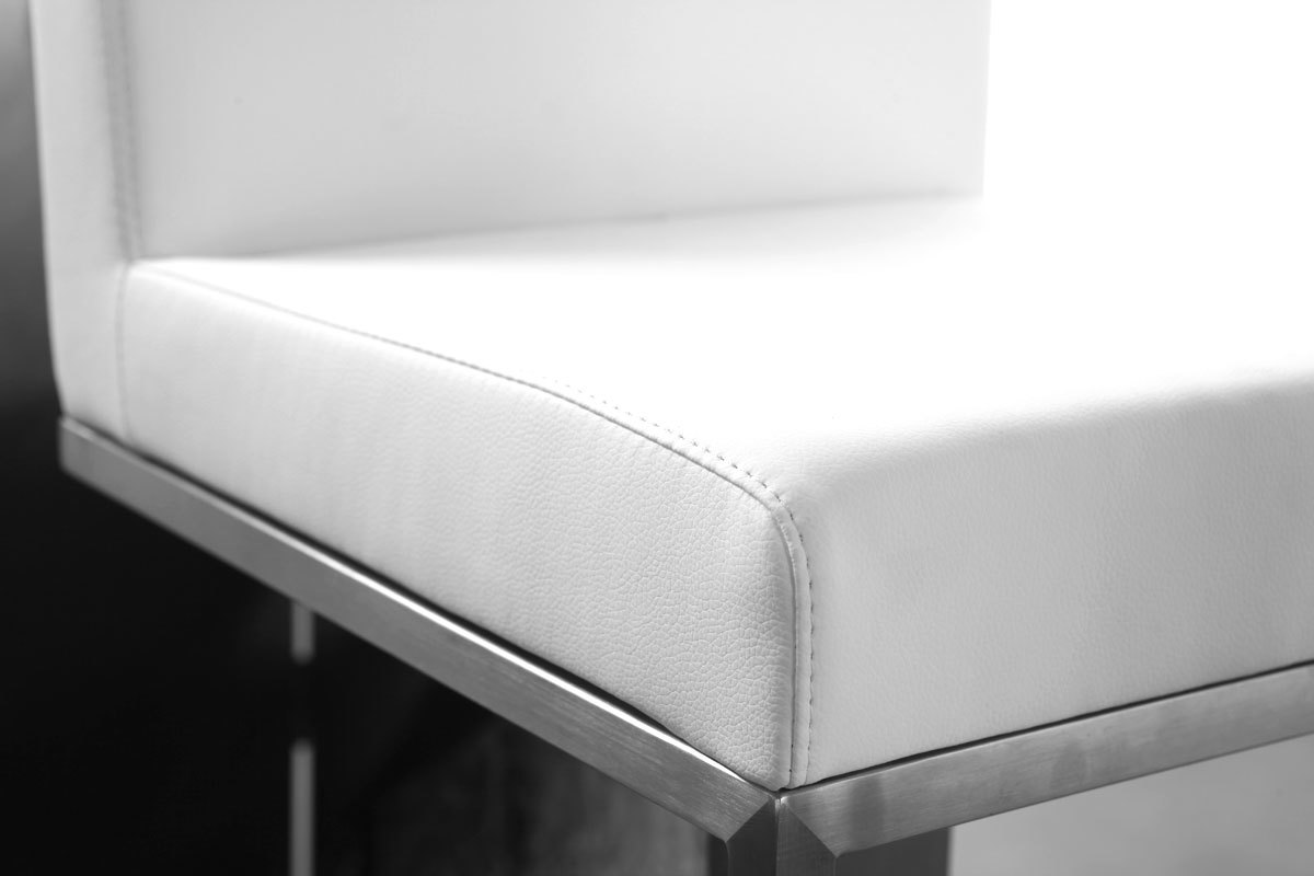 Sgabello da bar design bianco OMEGA