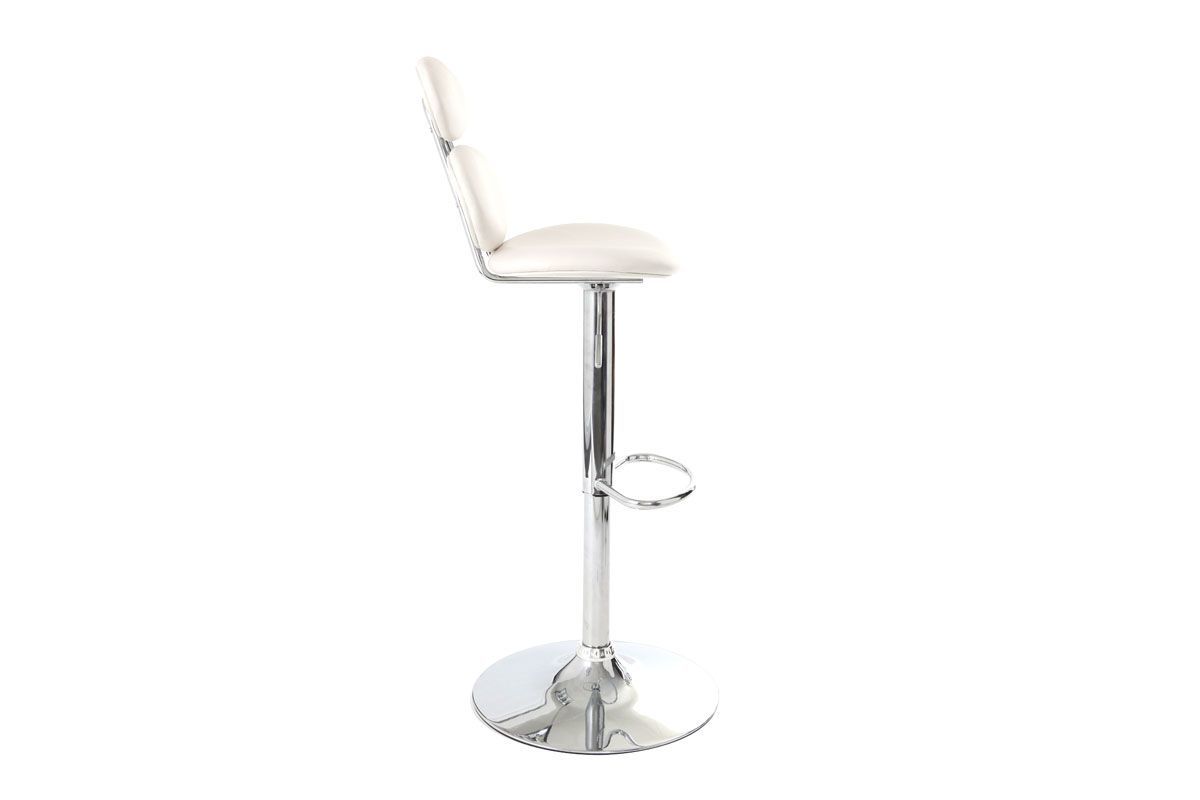 Sgabello da bar design bianco STONE