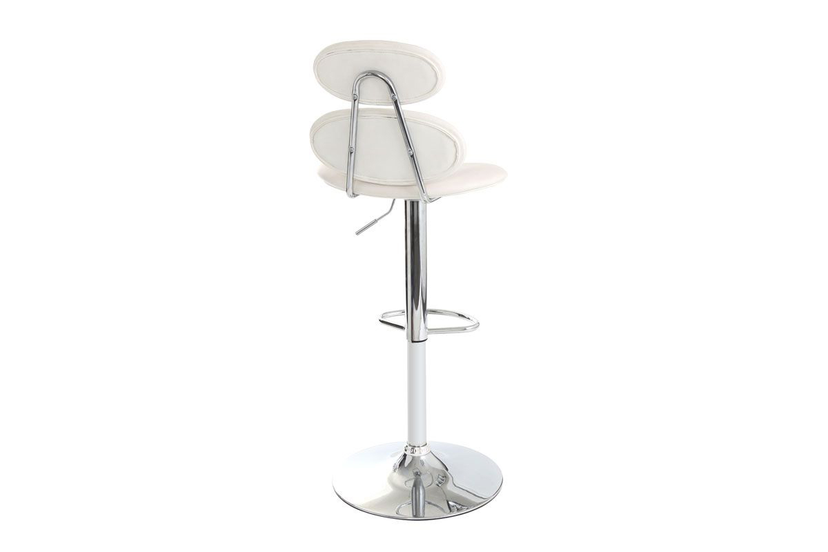 Sgabello da bar design bianco STONE