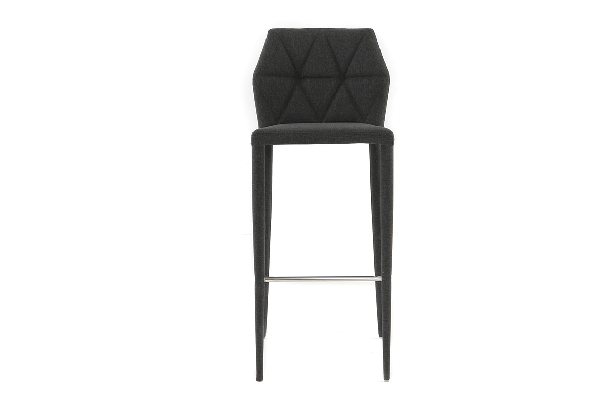 Sgabello da bar design grigio set di 2 KARLA