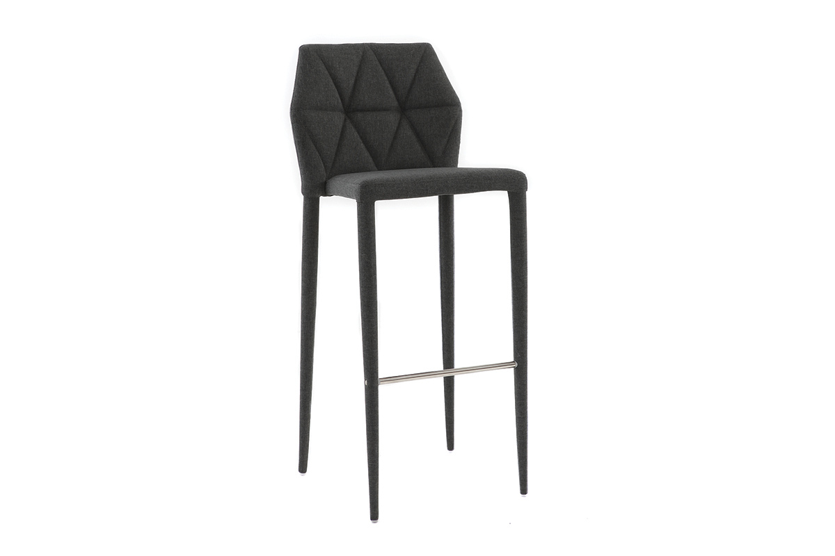 Sgabello da bar design grigio set di 2 KARLA