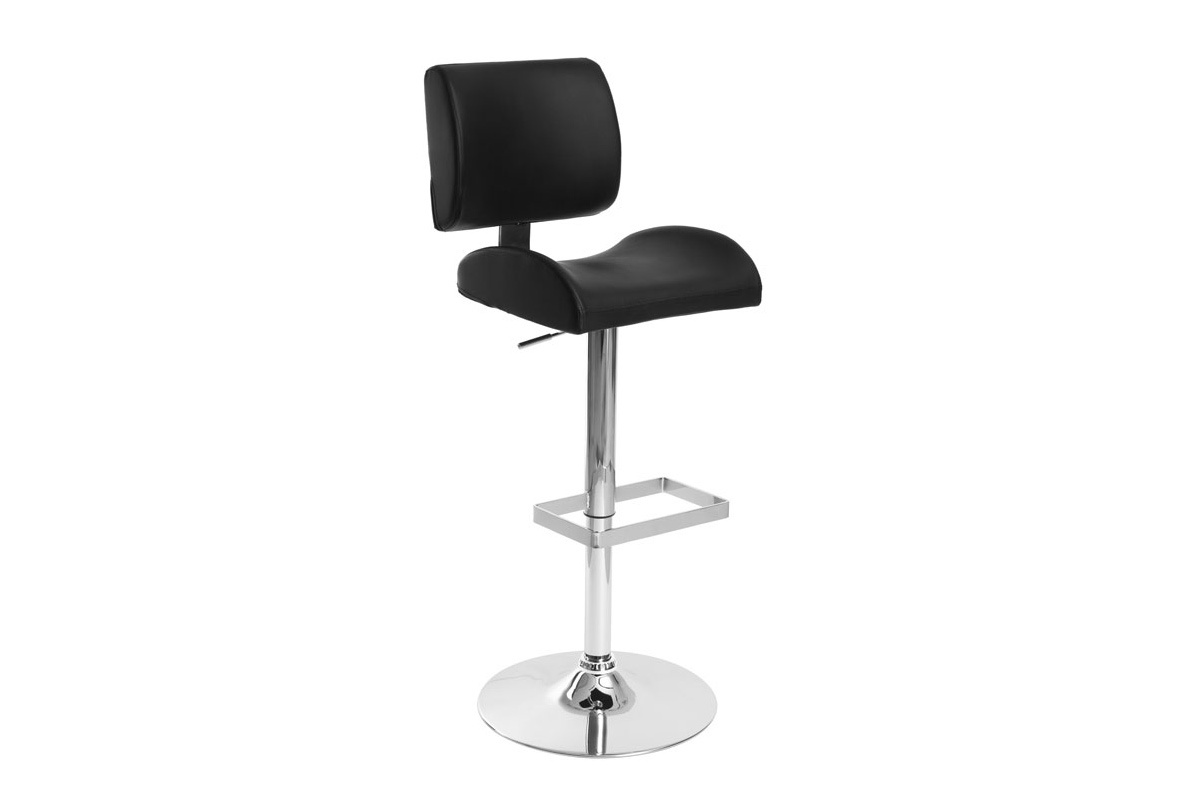 Sgabello da bar design nero CERES