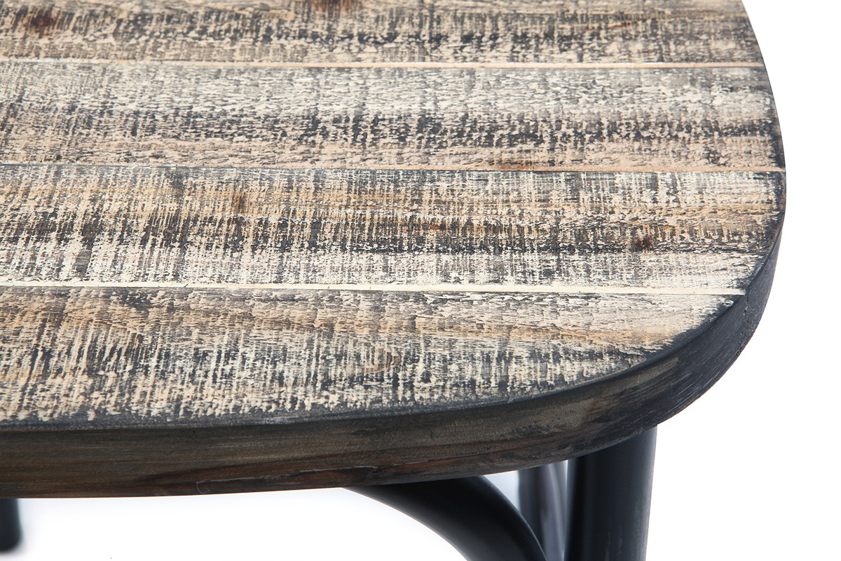 Sgabello da bar design nero JAKE