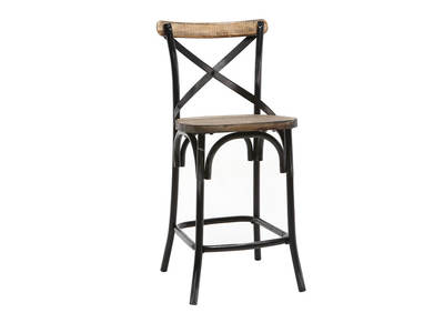 Sgabello da bar design nero JAKE