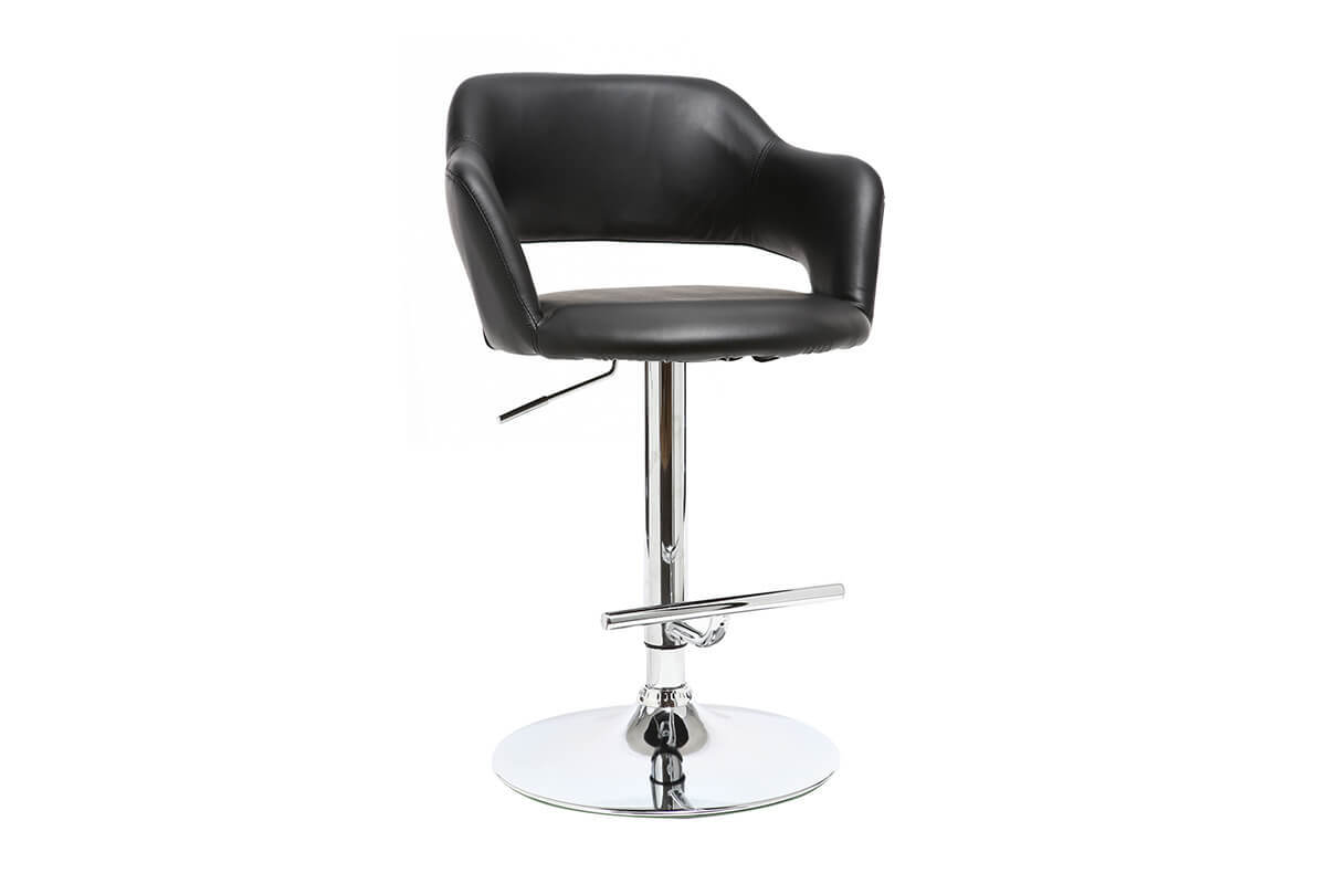 Sgabello da bar design nero JESSY