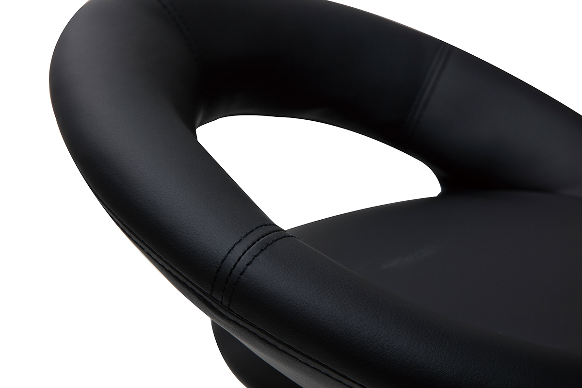 Sgabello da bar design nero NEWTON