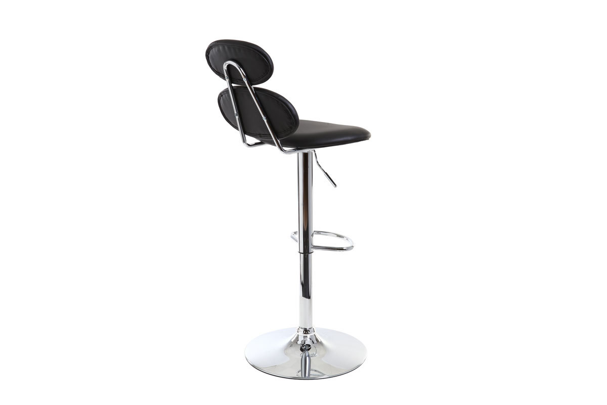 Sgabello da bar design nero STONE
