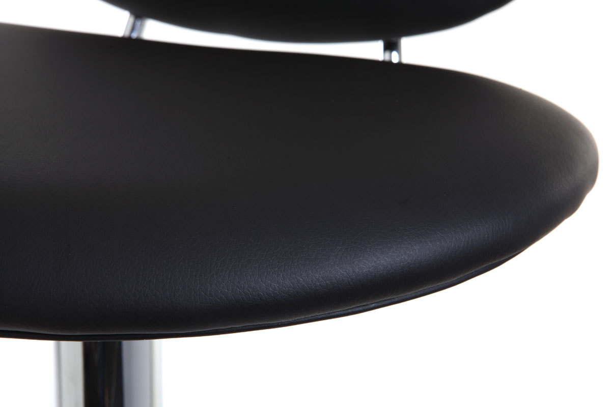 Sgabello da bar design nero STONE