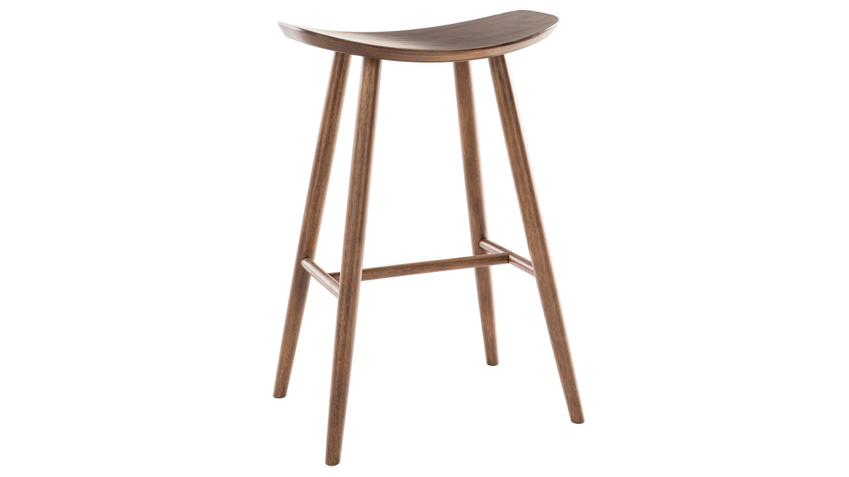 Sgabello da bar design noce 72 cm DEMORY