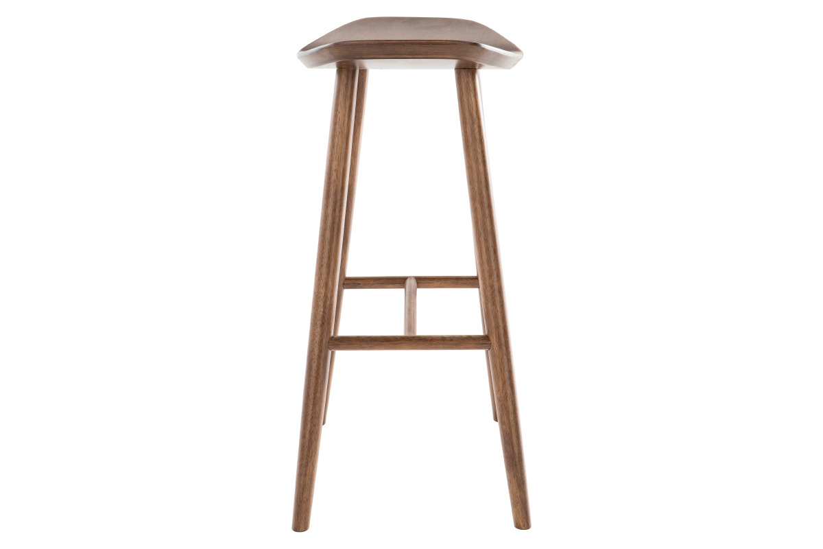 Sgabello da bar design noce H72 cm DEMORY