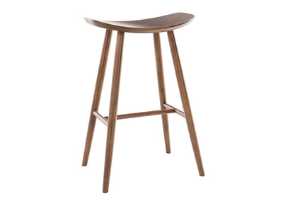 Sgabello da bar design noce H72 cm DEMORY