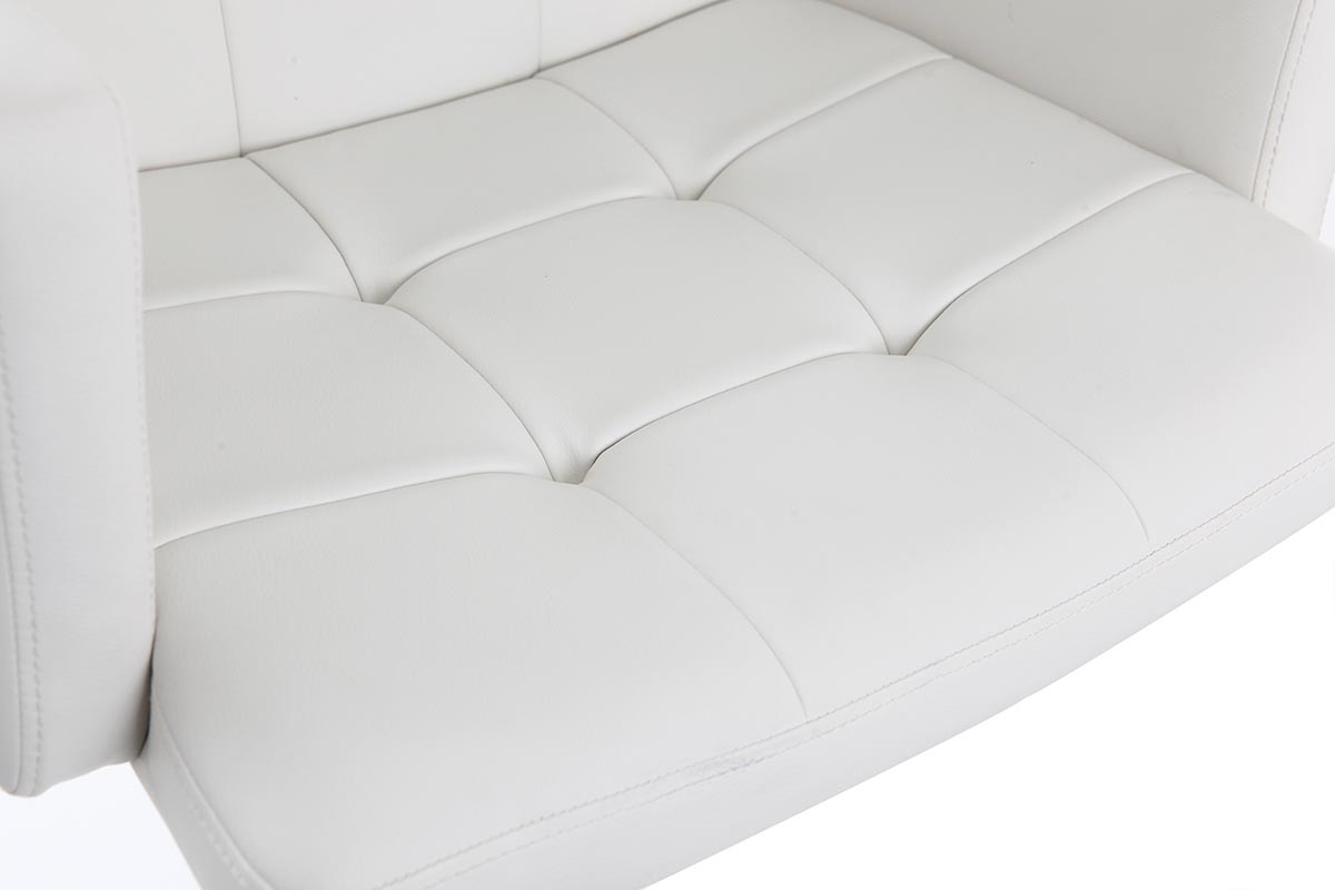 Sgabello da bar design PU bianco BLAKE