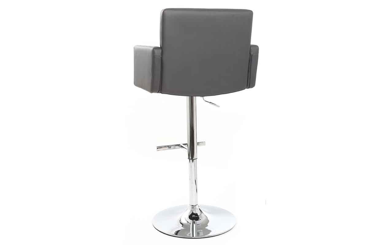 Sgabello da bar design PU grigio BLAKE