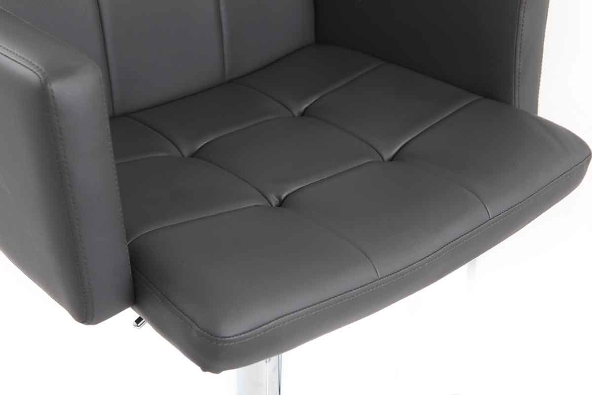 Sgabello da bar design PU grigio BLAKE