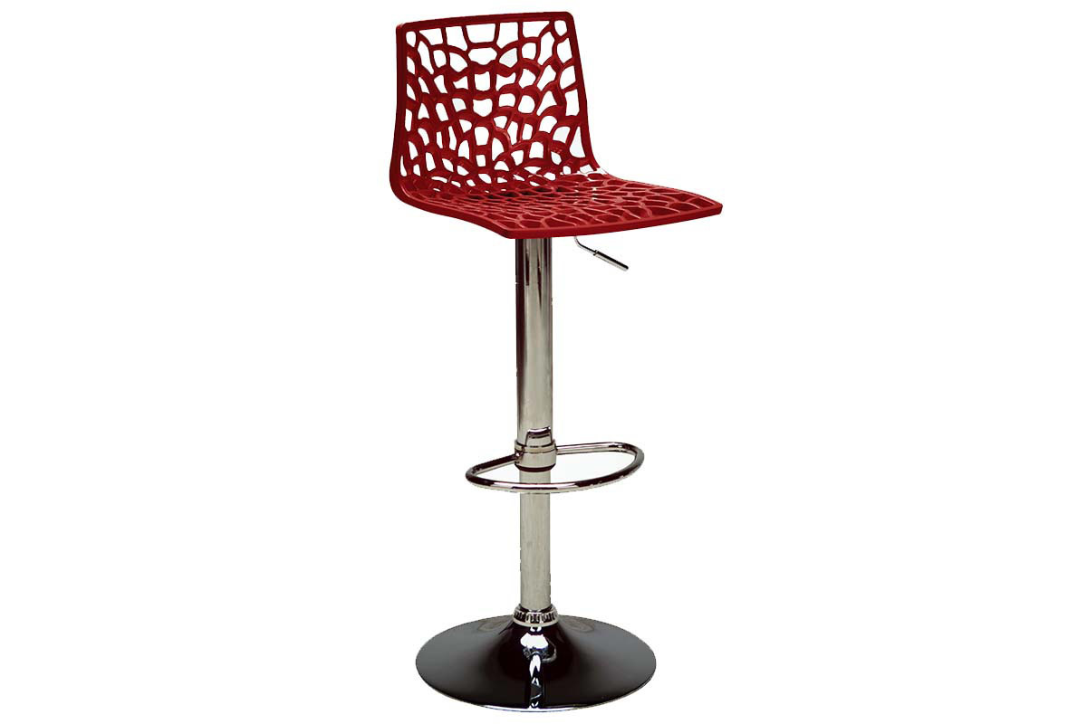 Sgabello da bar design rosso ATRAX