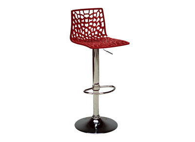 Sgabello da bar design rosso ATRAX