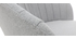 Sgabello da bar design tessuto grigio IZAAC