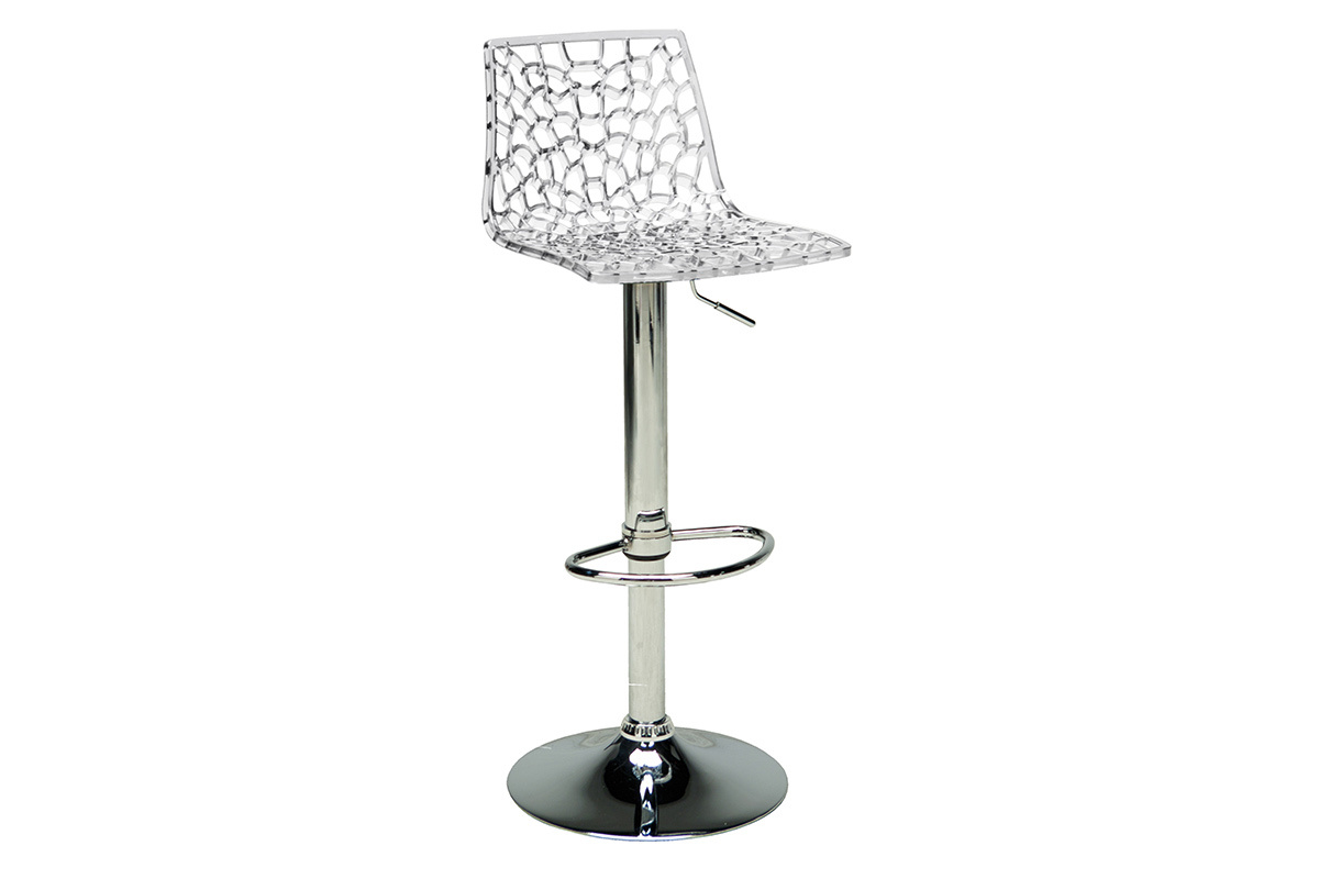 Sgabello da bar design trasparente ATRAX