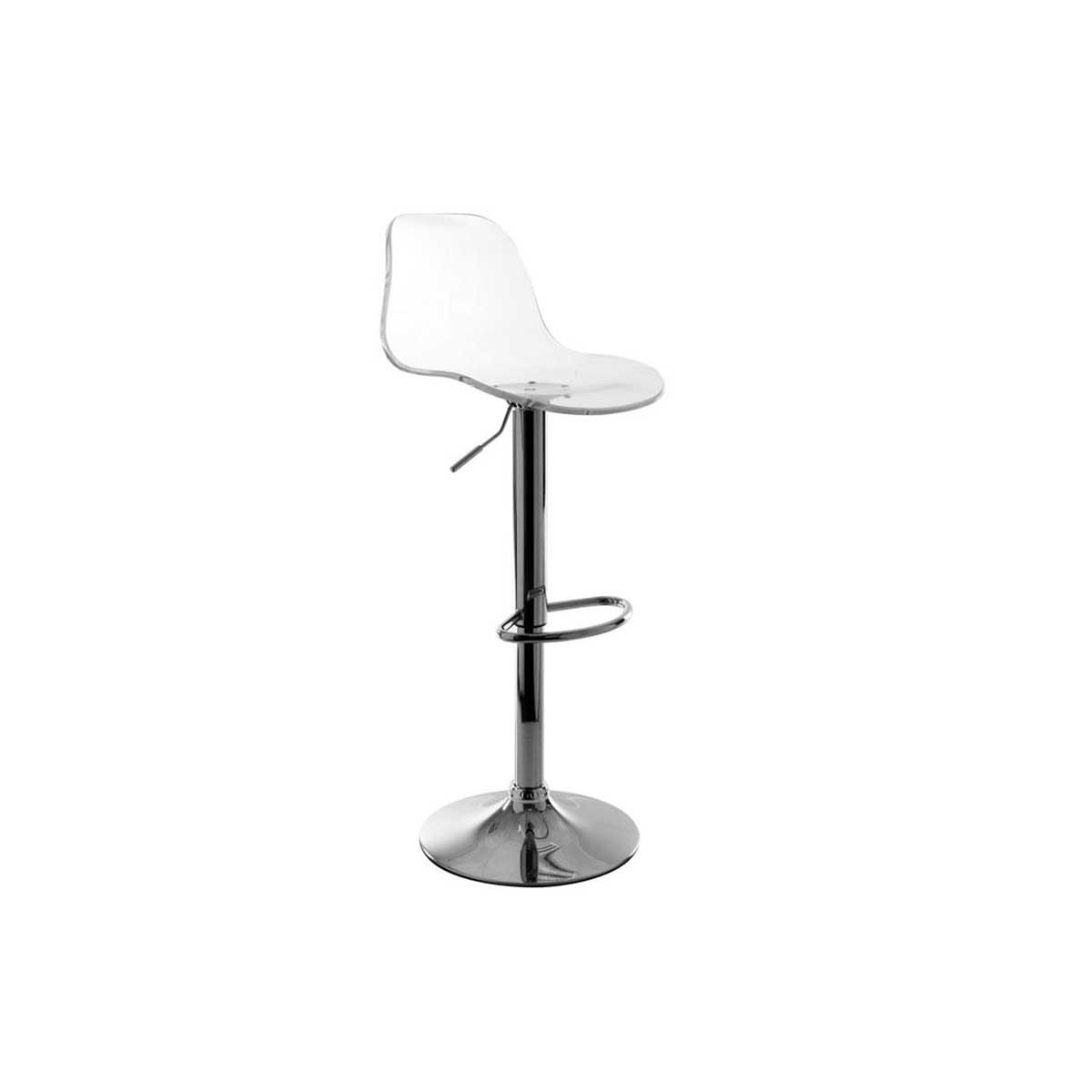 Sgabello da bar design trasparente GALILEO