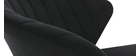 Sgabello da bar design velluto nero 78 cm DALLY