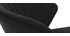 Sgabello da bar design velluto nero 78 cm DALLY