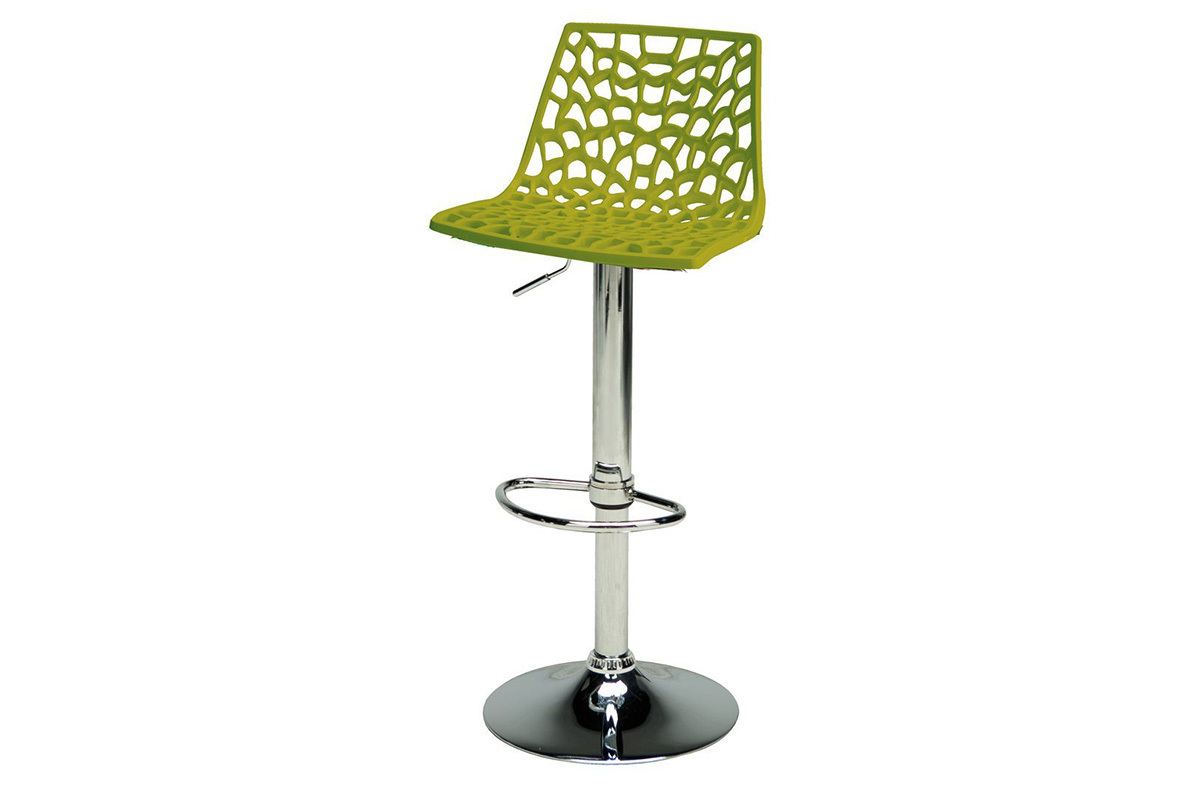 Sgabello da bar design verde ATRAX