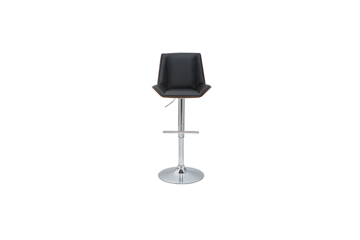 Sgabello da bar di design bianco e legno chiaro MELKIOR